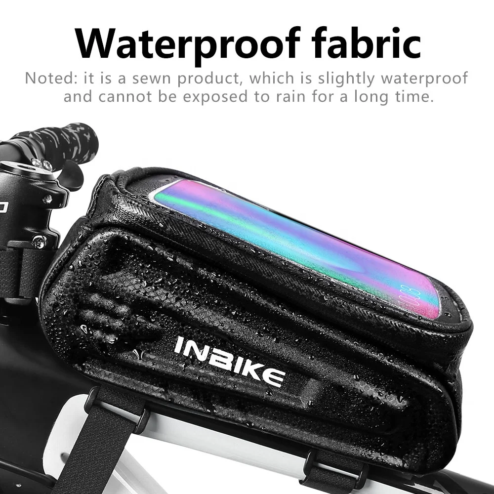 Inbike Bike Phone Front Frame Bag Waterproof Phone Mount Bag Phone Case Holder Cycling Top Tube Frame Bicycle Bag