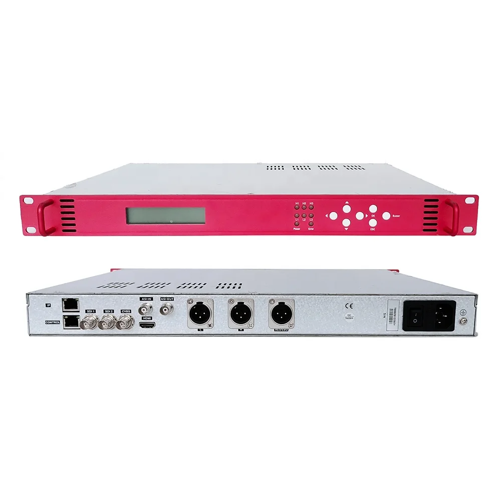 H265 H264 IP ASI to SDI Video Streaming Decoder For Live Streaming Broadcast