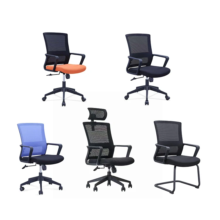 Free sample of kursi kantor Office Chair black cheap office computer rotating chair 804  sillas de oficina Ergonomic Chair mesh