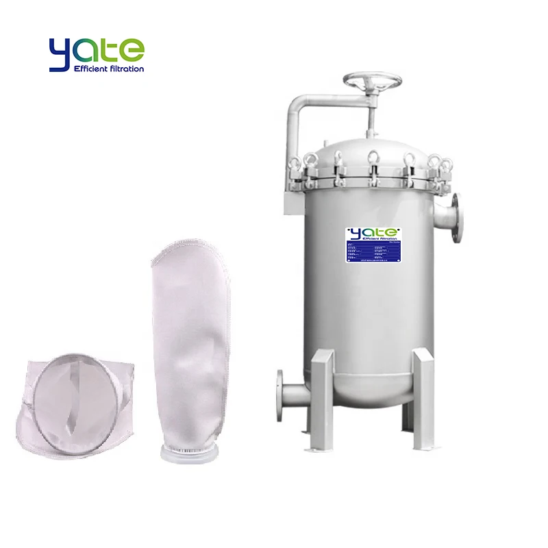 Food grade Polishable Fruit Dates Syrup Honey Frying Oil Filtration Stainless Steel Single Bag Multi Bag Filter Housing