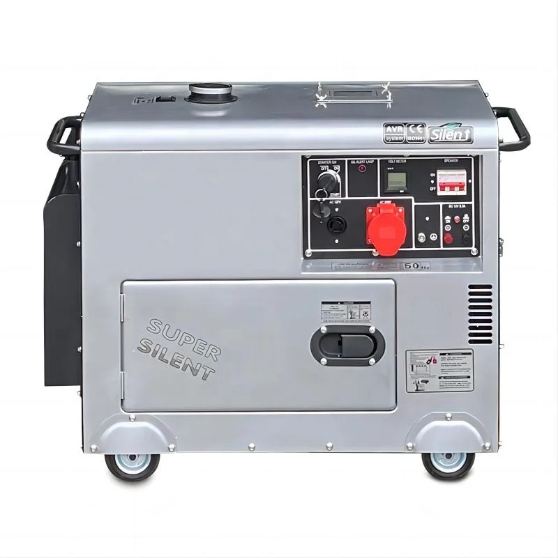 China manufacturer three phase 8kva diesel generator air cooled silent type genset for home