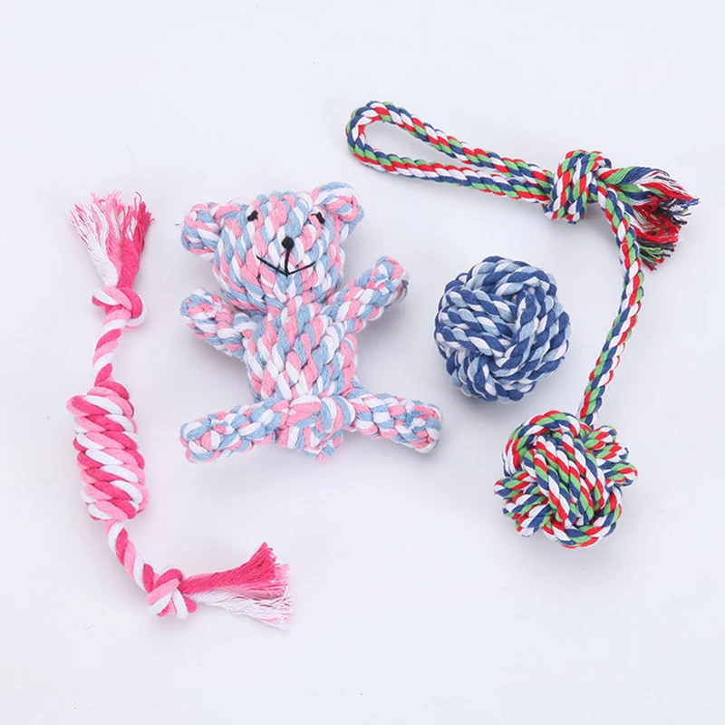 Wholesale Custom New Design Animal Durable Cotton Rope Pet Toys for Dog Chew Toys