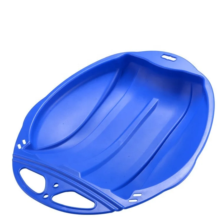EASTOMMY ET-767003 Classic Plastic Snow Sled, Toddler Plastic Sled, Beetle Shape Winter Snow Fun for Kids Adults Handle Grips