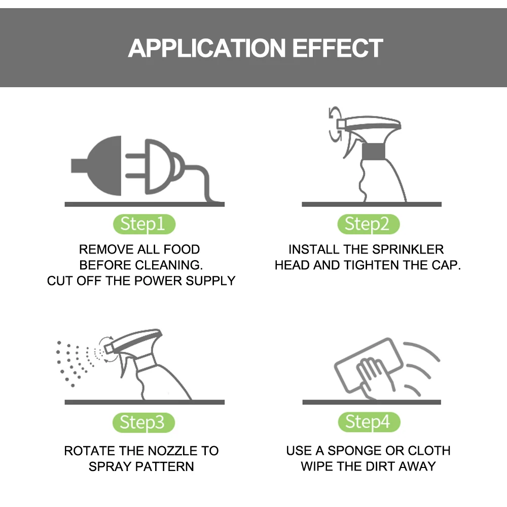 Household Degreaser Cleaner Spray 500ml /750ml kitchen Oven Cleaner Spray Remove Oil