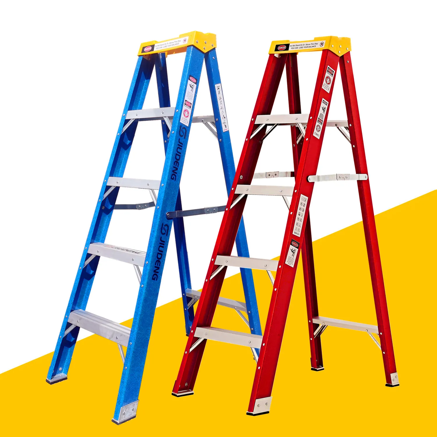 Изолированные стеклопластиковые складные изоляционные лестницы типа A-fibra de vidrio