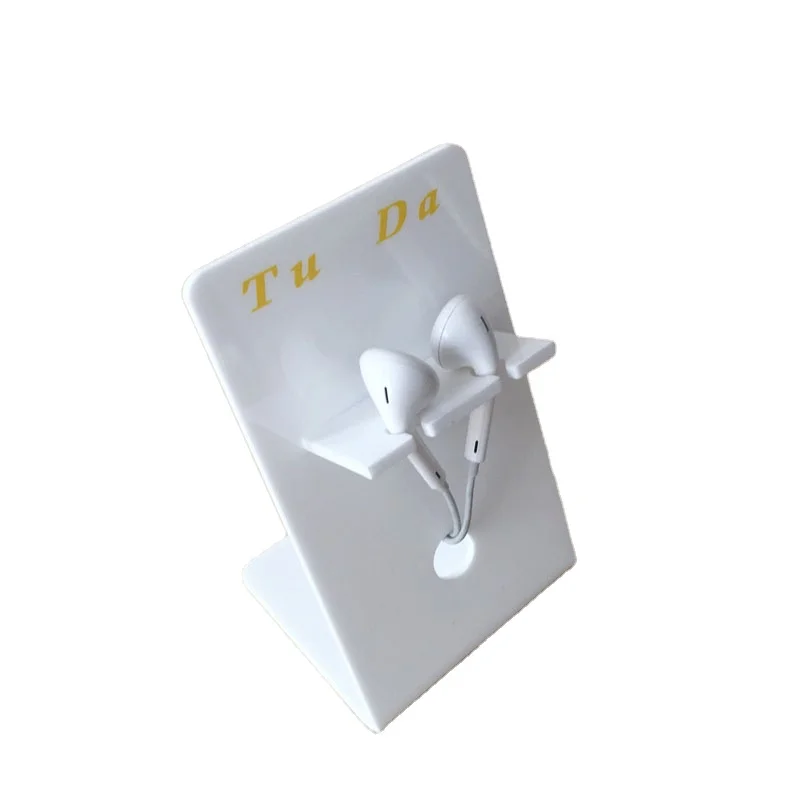 Электронные продукты наушники для мобильного телефона 3C выставочный дисплей высококачественный белый акриловый держатель наушников