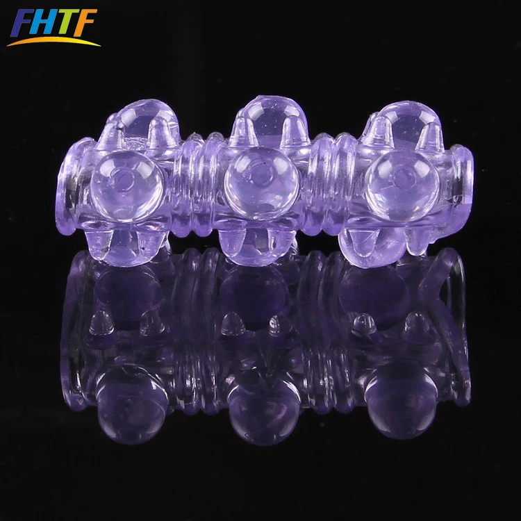 Silicone Cock Ring Men Delay Sex Toys Reusable Condom Penis Sleeve