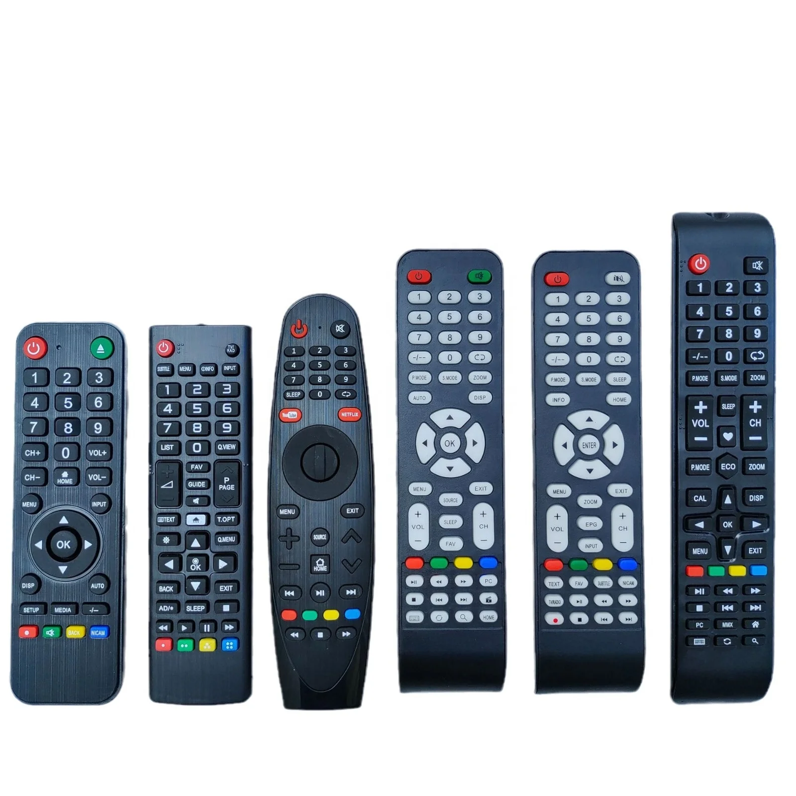 Manufacturer Direct Sales Android LCD TV Remote Control Code Value 00BF 0707 04FB 08F7 20DF Universal Led TV Remote Control
