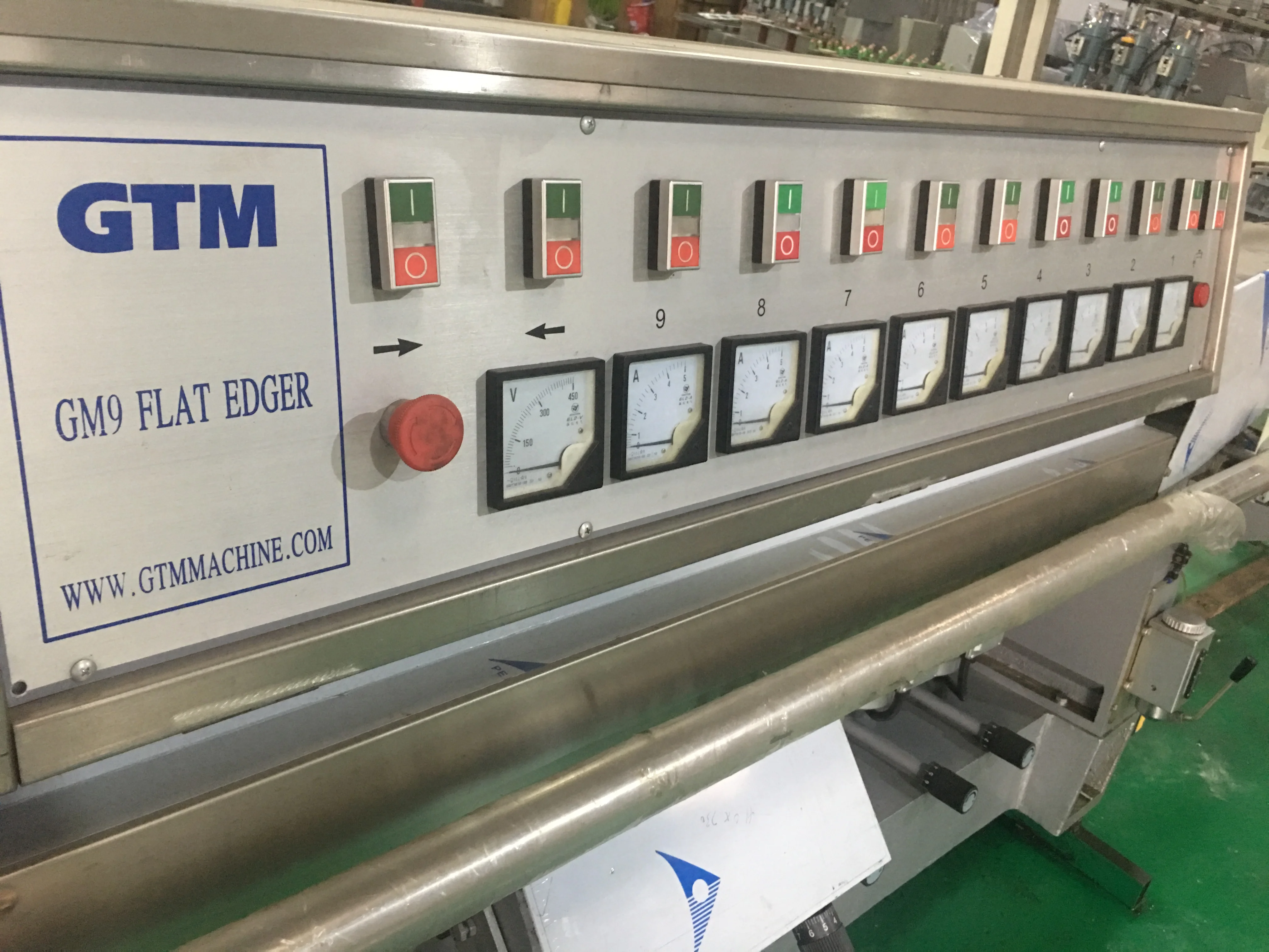 Аппарат для переработки стекла с прямой линией, 9 моторов, автоматическая полировальная машина для окантовки стекла