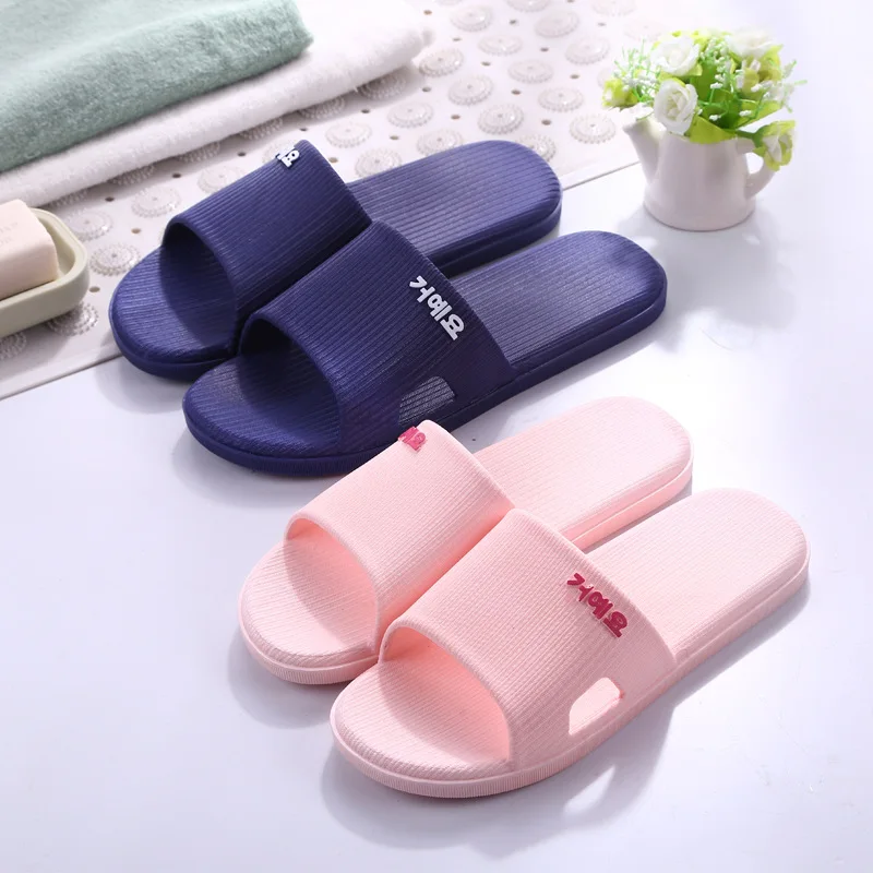 Big Size Wholesale Price Summer Household Slipper Bedroom Bathroom Slides Indoor EVA Soft Slipper Women Men