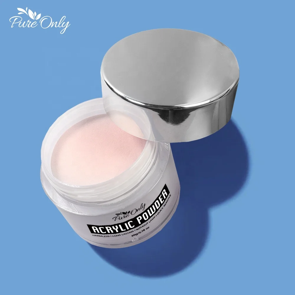 Чистый только Быстросохнущий Блестящий цветной акриловый порошок для ногтей Oem акриловый порошок для ногтей индивидуальный порошок акриловый для ногтей