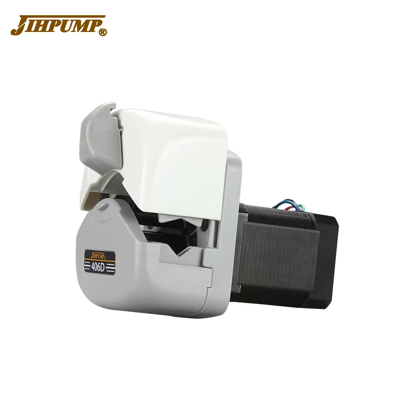 JIHPUMP Small 3 or 6 Rotors 24V 220V Peristaltic Pump with Stepper Motor DC Motor for Medical Reagent Filling