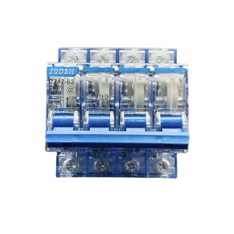 Небольшой автоматический выключатель DZ47 1P- 63A воздушный выключатель бытовой выключатель Прозрачный выключатель