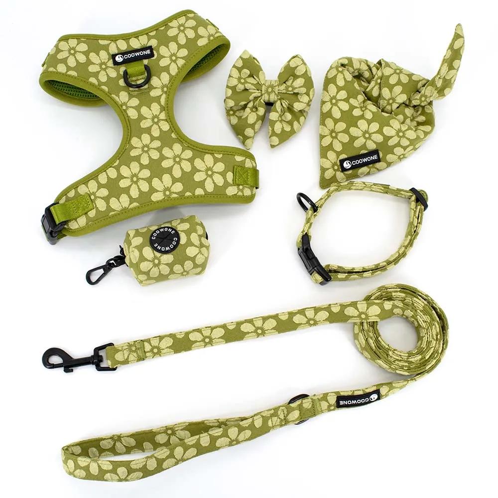 Custom Small Dog Chest Harness Set Personalized Harness Leash Dog Collar and Lead Dog Collar Accessories Manufacturer