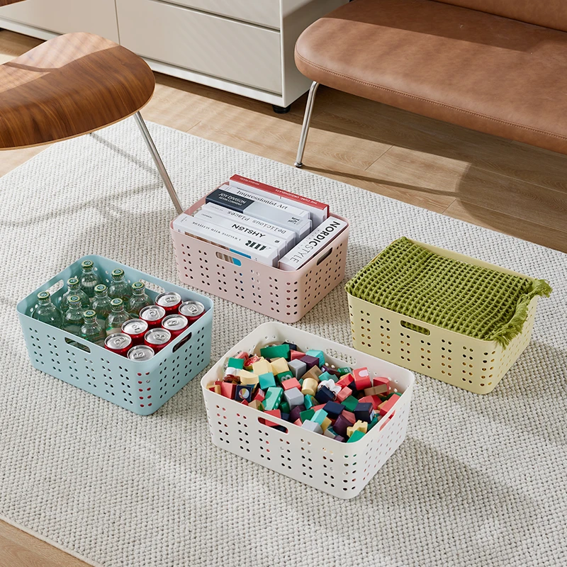 GREENSIDE Trending Products Widely Used Plastic Clothes Organizer Stackable Storage Basket