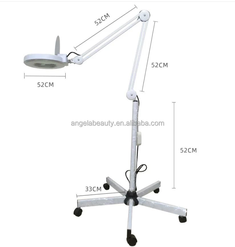 A1021 Hottest floor standing beauty salon use magnifying glasses for eyelash extensions