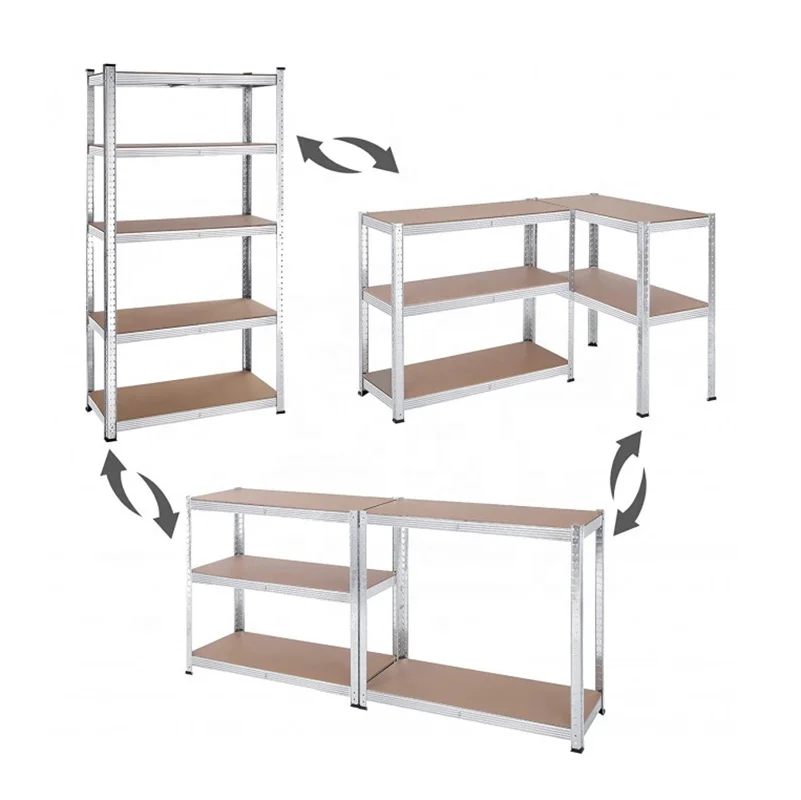 Adjustable Stack Rack Galvanized Shelves Light Duty Angle Steel Storage Holders & Racks for Non-folding Rack