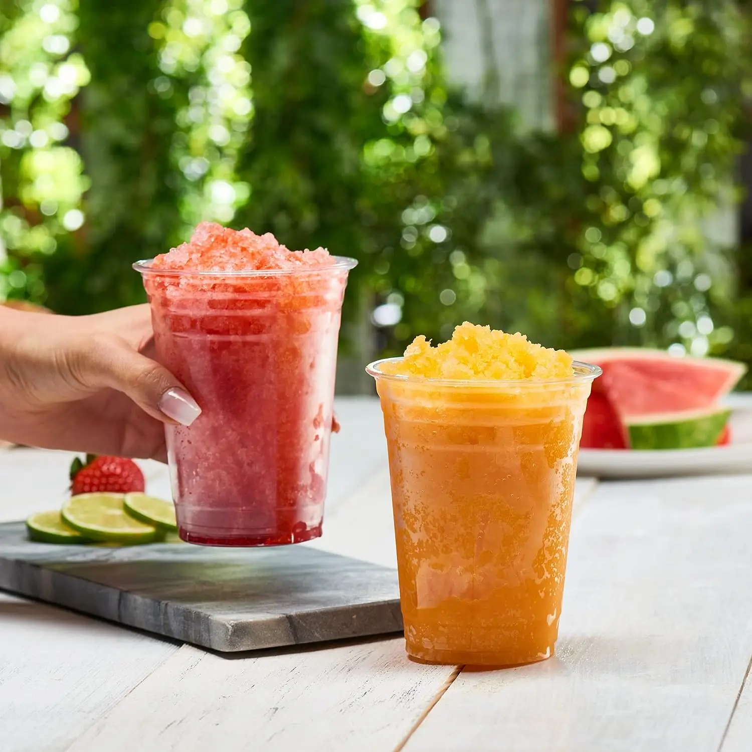 factory custom clear PET beverage disposable cup 16oz plastic cups wholesale with dome lids for juice smoothie milkshake takeout