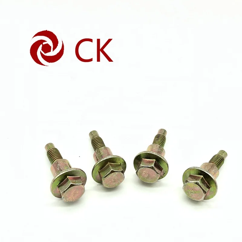 Din6921 Hot Dip Galvanized Color Hex Flange Bolt Hexagon Bolt 8.8 Flange Bolt