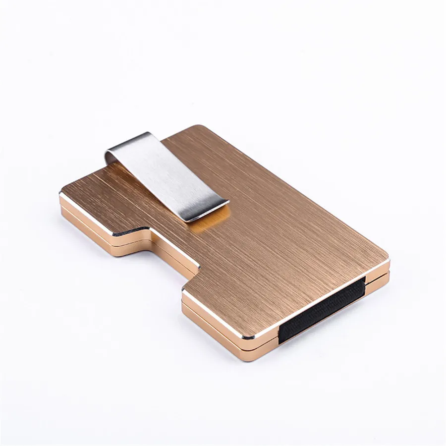15 Card Capacity RFID Blocking Card Holder Space Grade Lightweight Aluminum Quick Card Access Storage Non Traditional Wallet