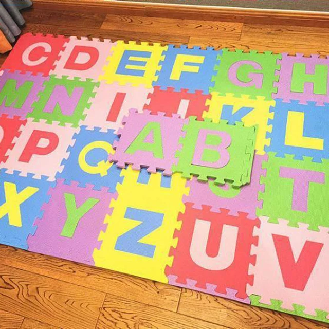 Children Developing Rugs Play Mat Number and Letters Cartoon Printed Eva Foam Tatami Puzzle Floor Mats