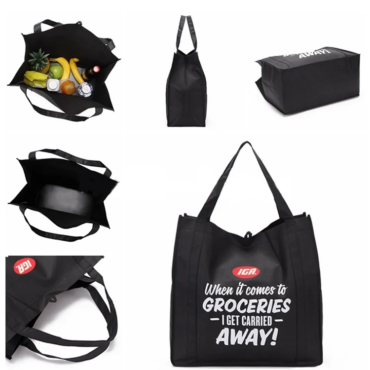 Multicolor Non-woven Handbag Shopping Colorful Nonwoven Bag Custom Printed Logo Folding Accept Customized Logo Customized Color