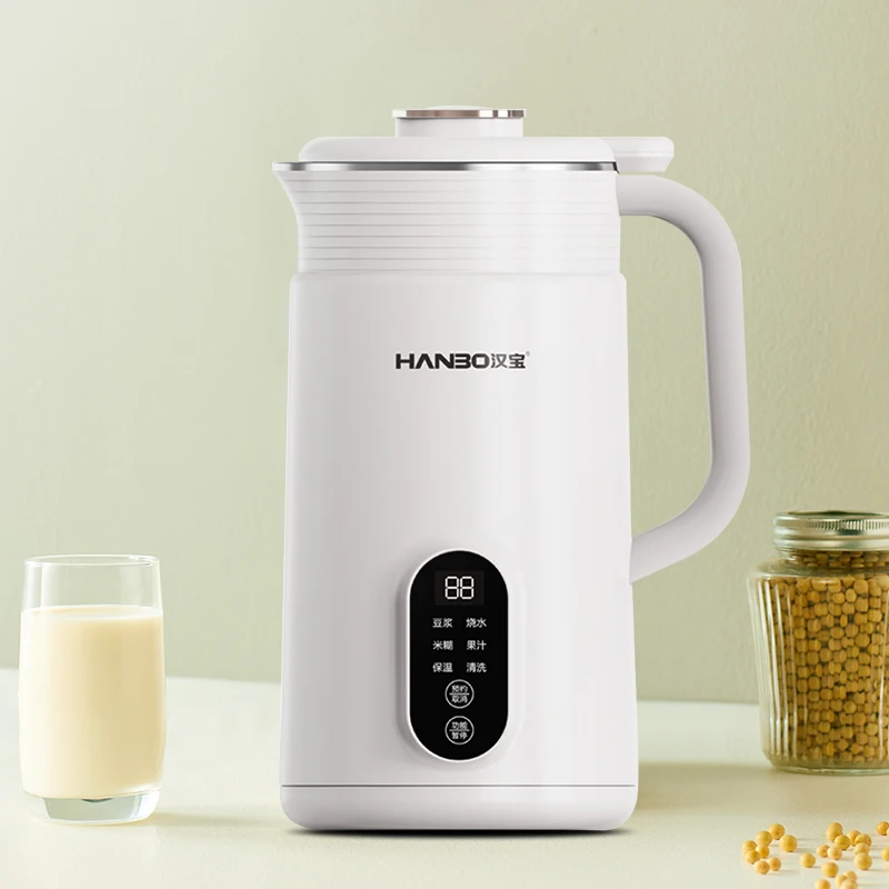 HANBO Factory price 1L low noise soybean milk machine food processor soy milk maker break wall food blender soybean milk machine