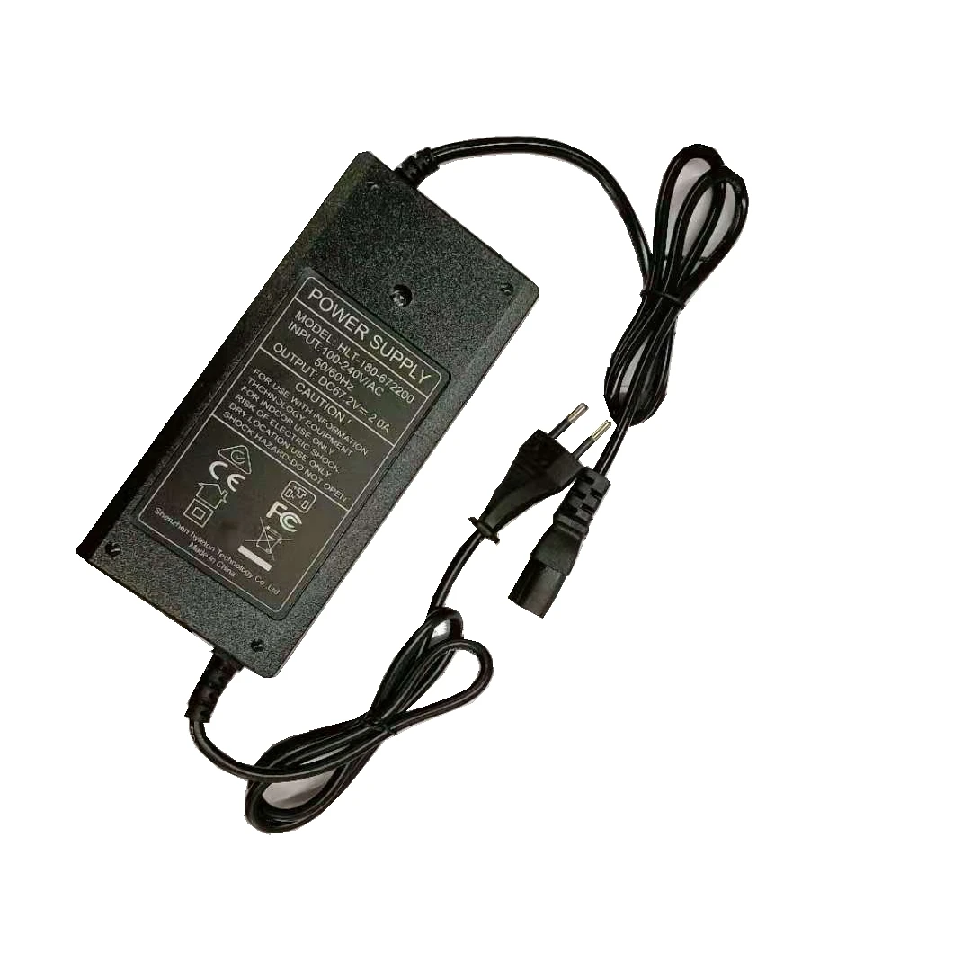Хорошее качество 16S 60V 67.2V2A CE apprived литиевое зарядное устройство для EEC COC