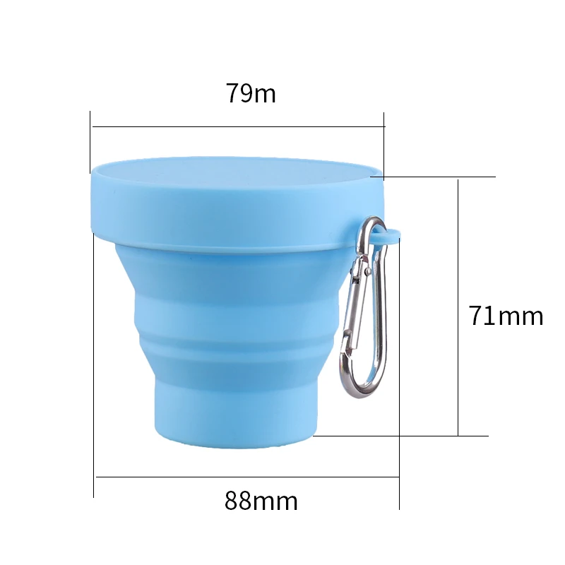 2024 Hot sales Foldable Drinking Cup Coffee Cup For Travel Silicone Collapsible Cup