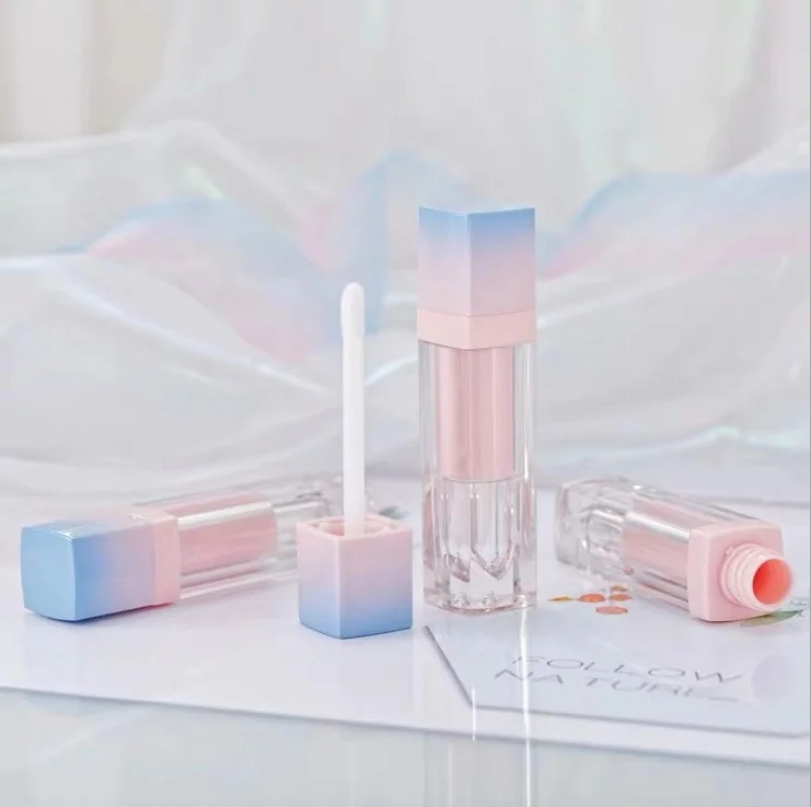 5ml Blue powder handmade lip gloss tube lip glaze tube packaging material With Wands wholesale