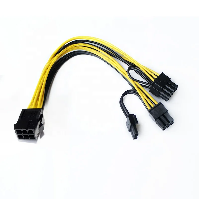 GPU Molex 6-контактный разъем PCI Express на 2 x PCIe 8 (6 + 2) разъем PCI-e VGA разветвитель Кабель питания