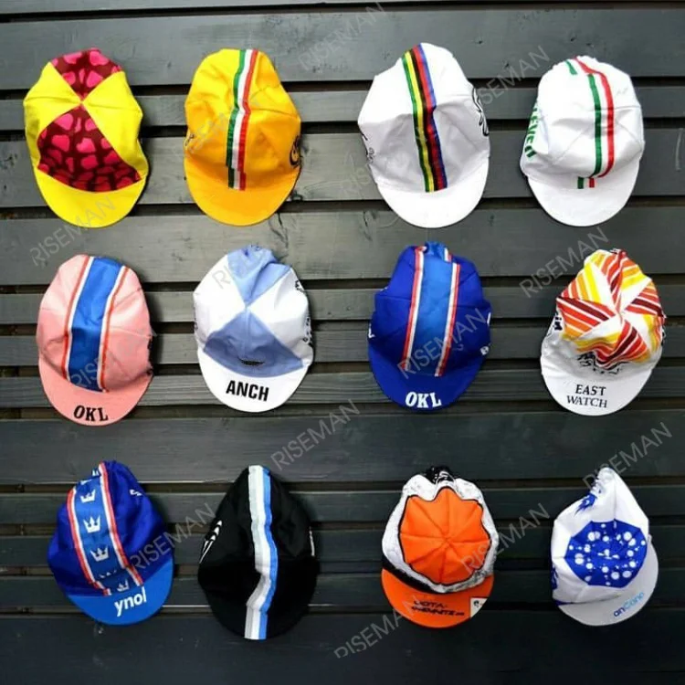 Пользовательские водонепроницаемые велосипедные шапки из переработанного полиэстера быстросохнущие с сублимационным принтом для