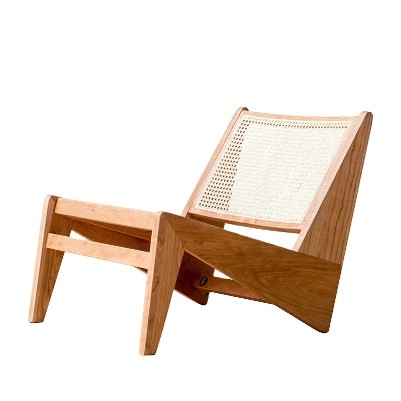 TPZ058 Wholesale Hot sale High quality rattan wood chair modern design Leisure Lounge chairs wooden furniture living room chairs