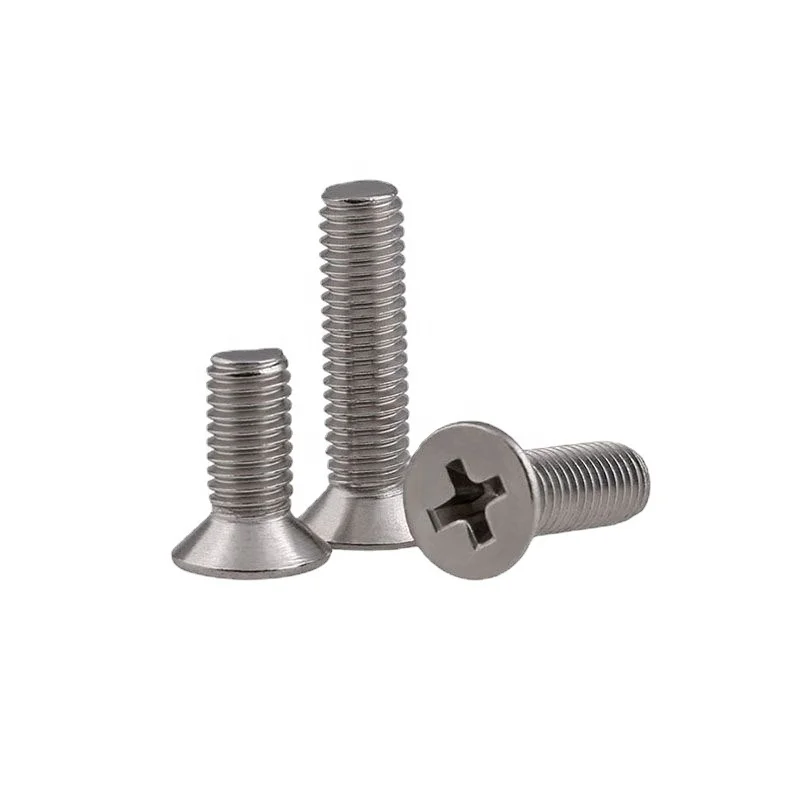 M2.5 M3 M4 M5 M6 M8 Stainless Steel Phillips Machine Teeth Flat Head Drilling China Trade Auto Parts Screw