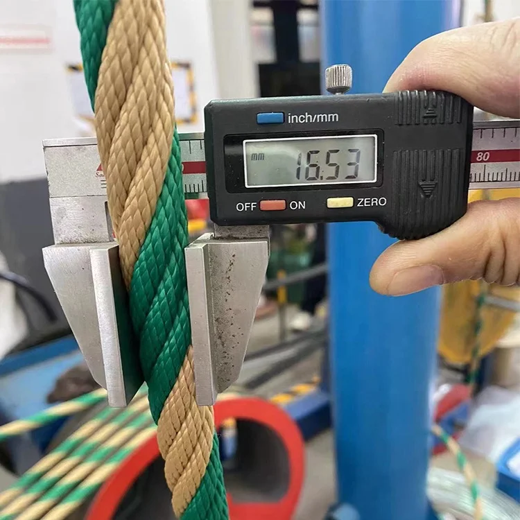 Playground 6 Strand Reinforced Steel  Wire Rope PP combination Rope 16mm