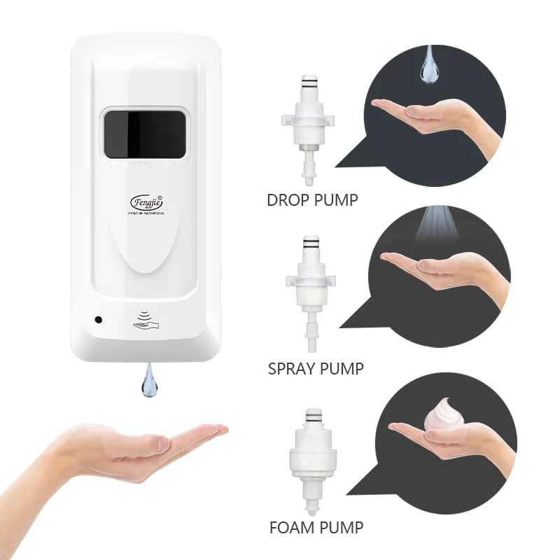 F1305S ABS Auto Touchless Automatic Gel Liquid Soap Hand Sanitizer Dispenser