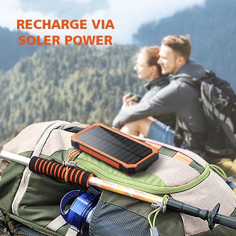 Newest Big Promotion Low Cost Wireless Solar Power Bank 10000mAh Real Capacity Hot in Online Store