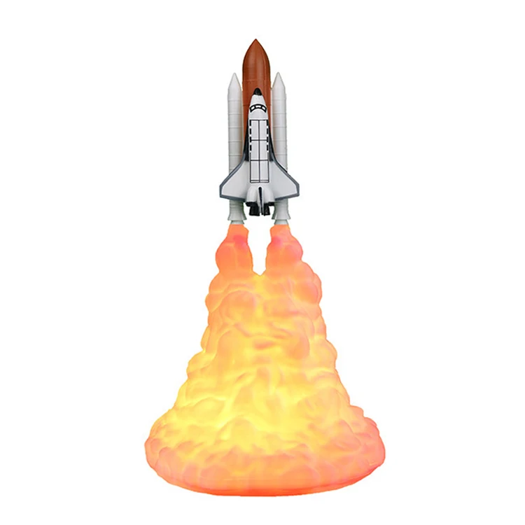 Night Light Space Shuttle Lamp 3D Print Rocket Lamp For Home