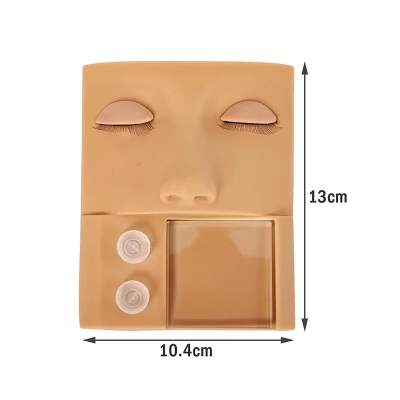 high quality of silicone training mannequin face set use for eyelash extension make up