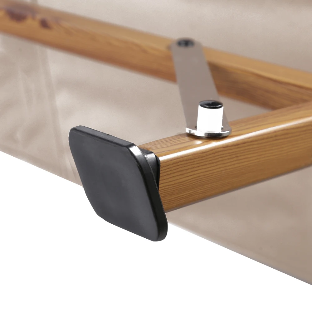 Garden Wood Grain Aluminum Alloy Portable Chair Outdoor Folding Chair