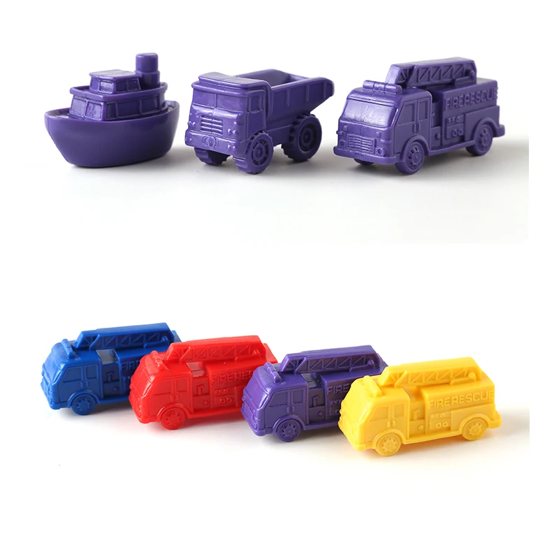 Preschool Toys of Vehicle Counters, Transport Counters Learn Counting, Colors, Sorting and Sequencing Math Manipulative