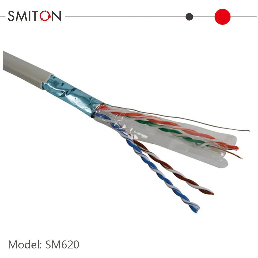 High Quality BC CCA Twisted Pair CAT6 FTP 1000FT 305M 24AWG Network Ethernet Lan Cable