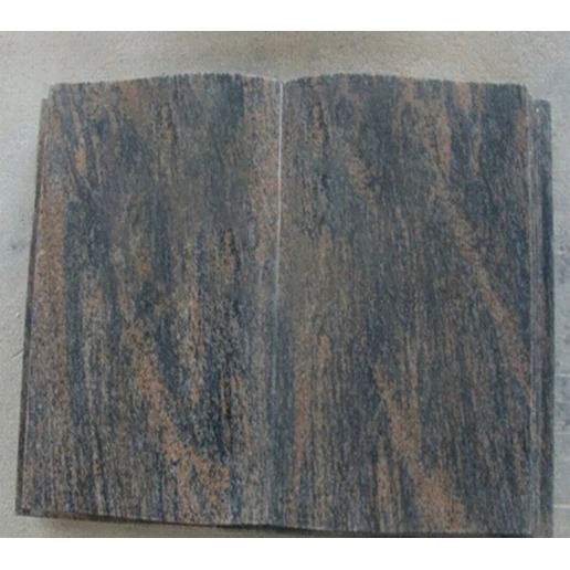 Hot Sale Natural Stone Opening Book Shape Slant Headstone Tombstone Monument