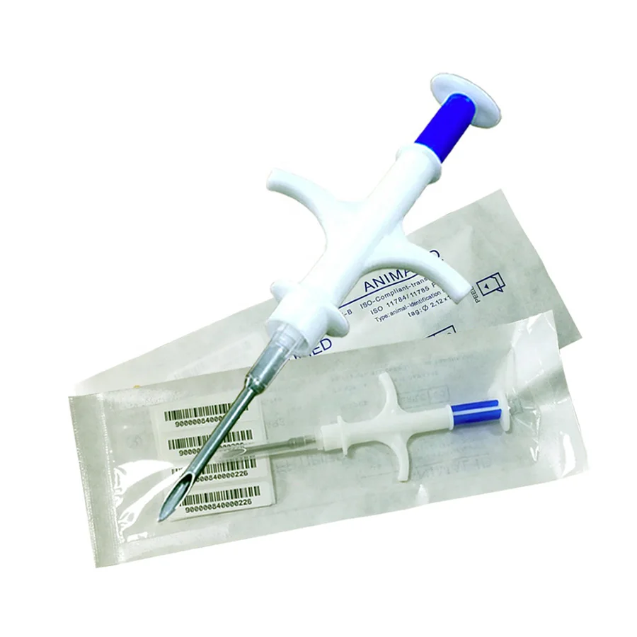 Animal microchip tracking chip micro rfid Horse dog implant animal pets tag id chip Syringe Injectable microchip for cat pets