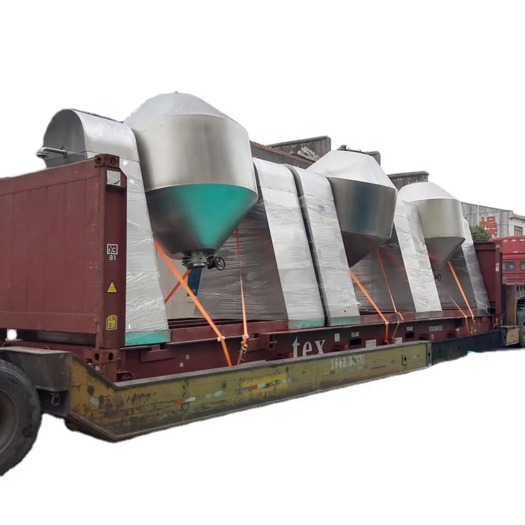 
Double conical vacuum dryer for metal powder with organic solvent and SZG rotary vacuum dryer 