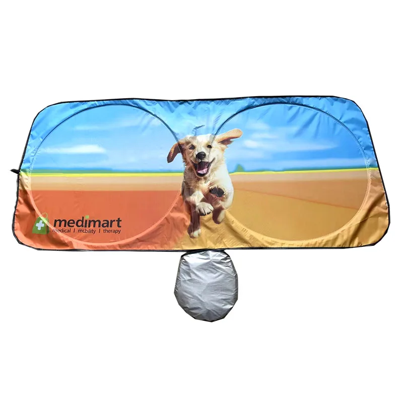 Collapsible Car Window Sun Shade Car Shade Window Car Wind Shield Sun Shade 160 x 86CM