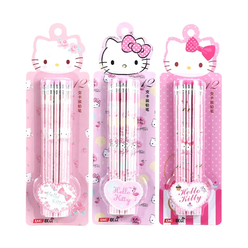 Набор карандашей Hello Kitty нового дизайна 12 штук