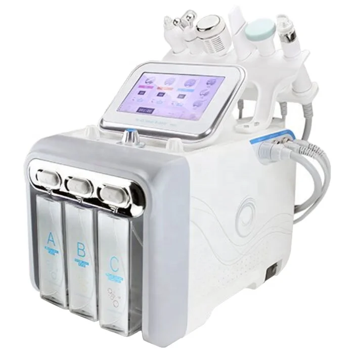 Portable 6 in 1 Aqua Facial H2O2 Small Bubble Hydro Water Dermabrasion Machine