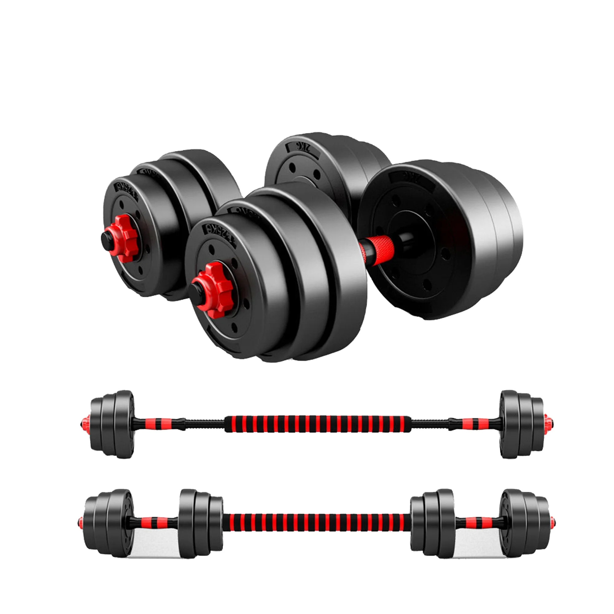 YES OR NO High Quality Multifunctional Cement Dumbbell Set Sports Weight Lifting Adjustable Dumbbell Set