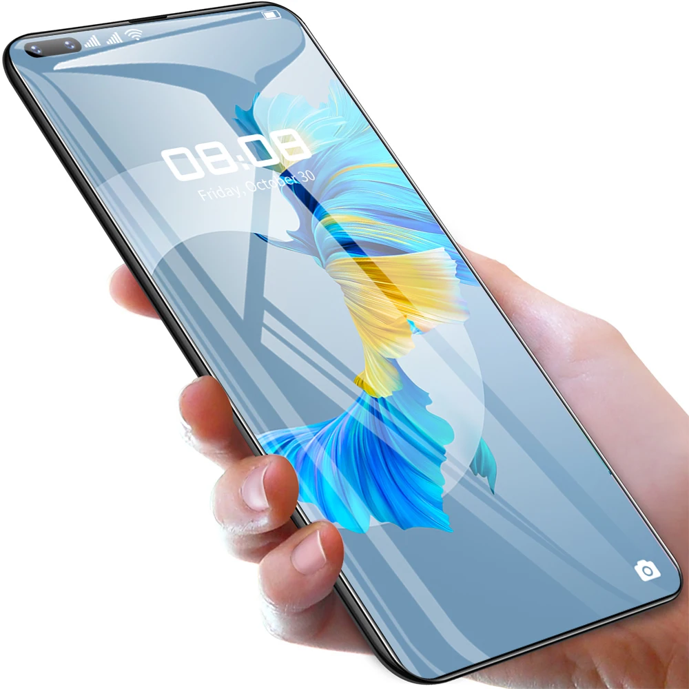  Мобильный телефон Mate 40 Pro глобальная версия полный дисплей разблокированный игровой сотовый Android 10 0 16 + 512 ГБ смартфон с разблокировкой по